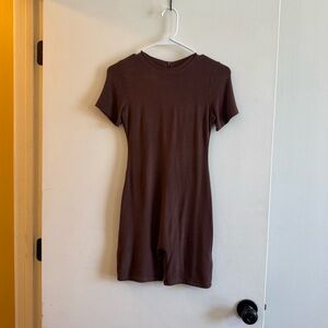 Naked Wardrobe Brown Romper